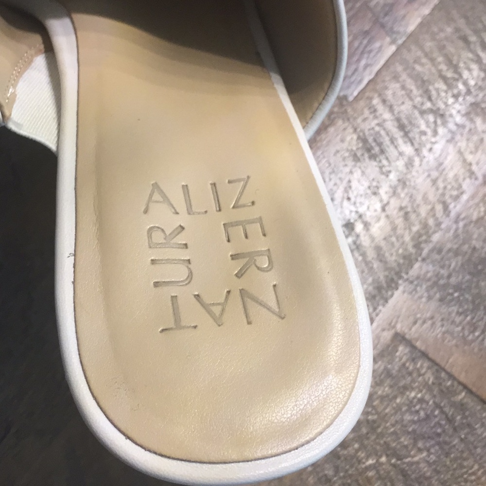 All Leather Off White Slides View 3